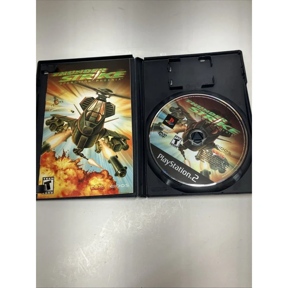Thunder Strike: Operation Phoenix Sony PlayStation 2 PS2 W/ Manual